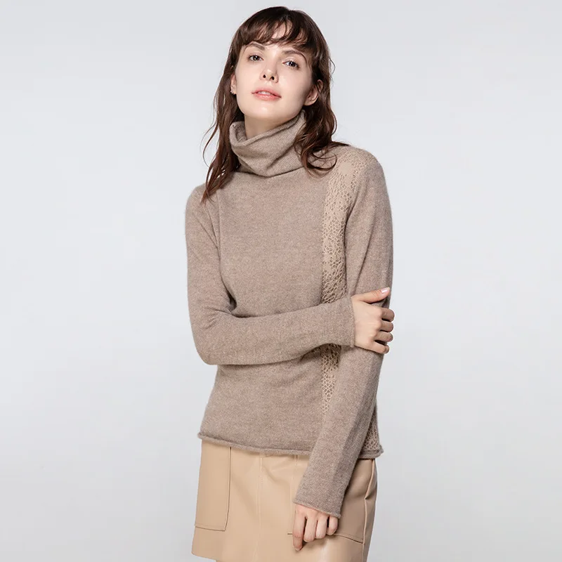 High-end Black Long Trench Coat Women Hooded
