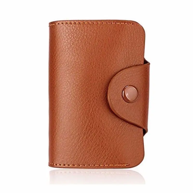 

Hot Portable Card holder Card bag Large capacity Wallet Fashion Men leather boy Card storage