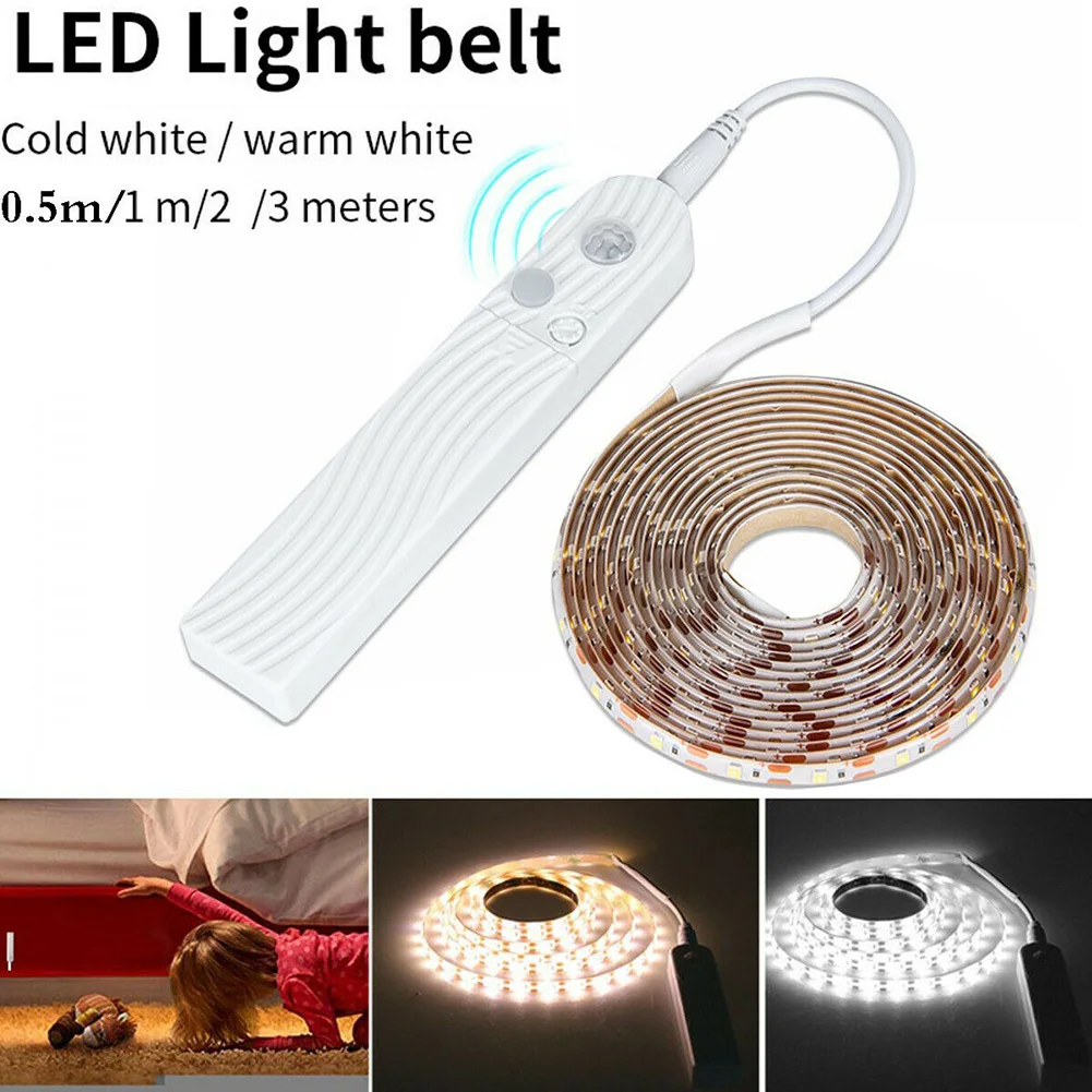 

New Wireless PIR Motion Sensor LED Strip Light 2835 SMD Flexible Battery Operated for Stairway Home LMH66