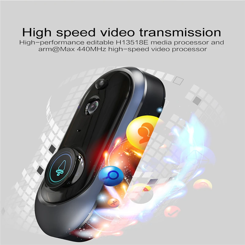 

Smart Wireless WiFi Doorbell Smart Home home automation HD Camera IR Visual Video Phone Intercom Security