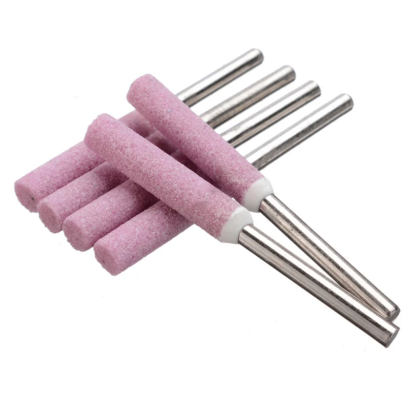 

5 Pcs 4.8mm Chainsaw Sharpener Burr Chain Saw Grinding Stone File Polishing Grinding Head Wheel Tool Kit