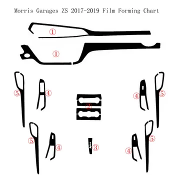 

Car-Styling 3D 5D Carbon Fiber Car Interior Center Console Color Change Molding Sticker Decals For Morris Garages ZS 2017-2019