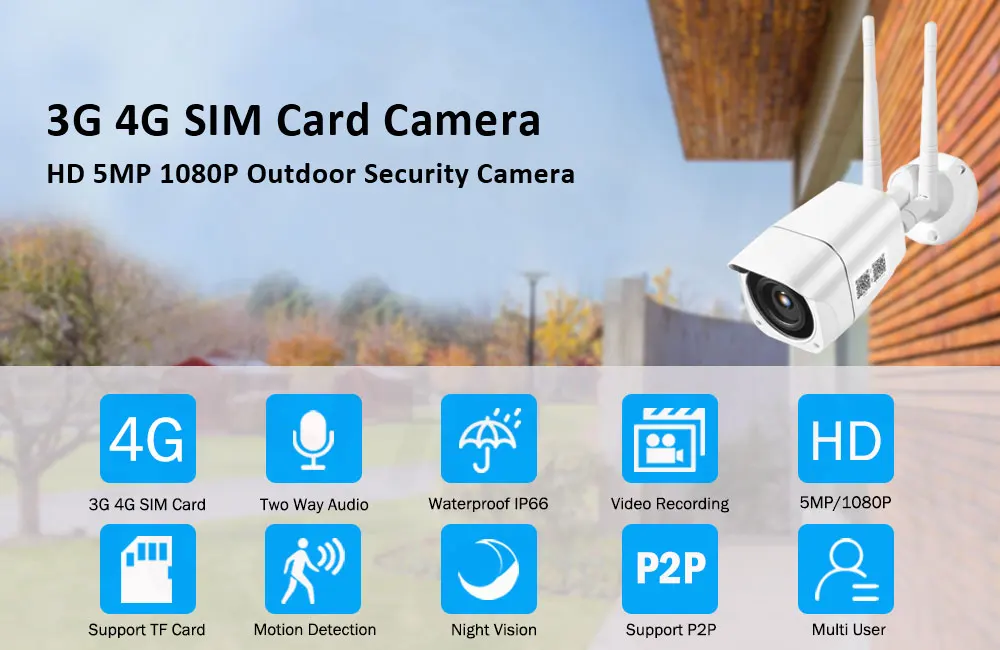 SNOSECURE 4G sim-карта IP камера 1080P 5MP HD беспроводная wifi наружная камера безопасности цилиндрическая CCTV металлическая P2P Onvif двухсторонняя аудио камера