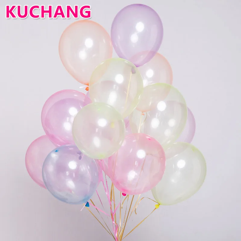 10 шт./партия, 10 дюймов, цветные латексные воздушные шары с кристаллами, прозрачные воздушные шары для свадьбы, дня рождения, вечеринки, для украшения детского душа