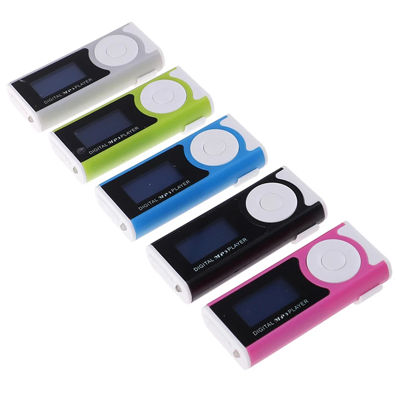 Портативный MP3 музыкальный плеер спортивный Walkman мини USB Клип ЖК экран медиаплеер