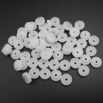 

50PCS/Lot 0.5M 15T Plastic Crown Gear 0.5 Modulus 15 Teeth Aperture 2mm 1.95mm Reduction Gears DIY Model Accessories *FD911X50