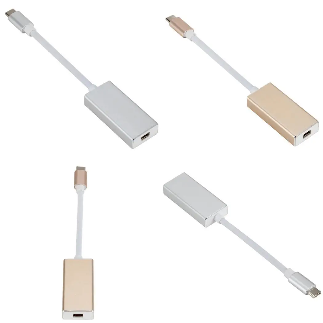 USB-C в мини-преобразователь дисплейного порта 4K 11 см/4,3 дюйма золото, серебро 60 Гц тип-c Мини DP адаптер