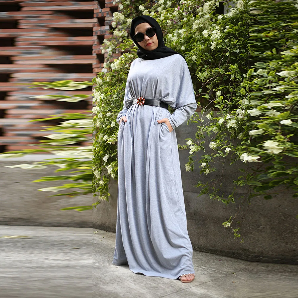 

One size Length 145 cm Women Abaya Kaftan Dubai Hijab Muslim Dress Caftan Marocain Turkish Dresses Islam Clothing Djelaba Femme