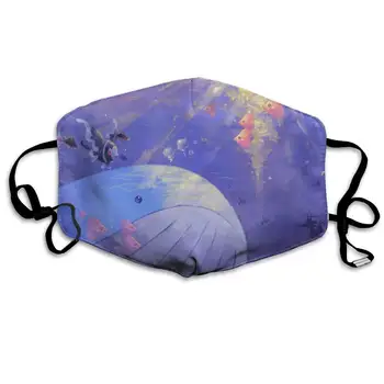 

Mouth Mask For Daily Dress Up, Cute Whale Anti-dust Mouth-Muffle, Washable Reusable Holiday Half Face Masks For Mens And Womens