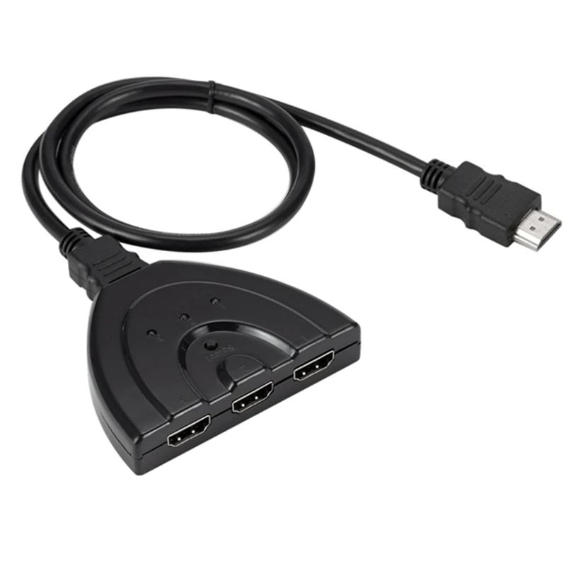 3 портовый HDMI сплиттер 1080P HD tv Кабель-адаптер 3 в 1 из нового