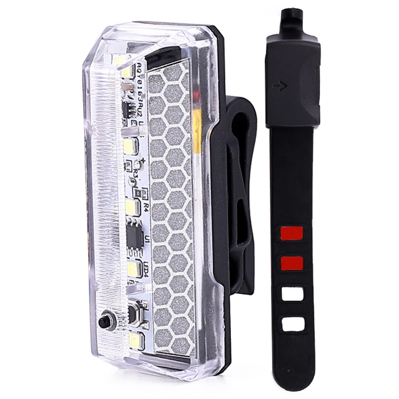 

Bicycle Lights Bicycle Tail Lights Waterproof Mountain Lights Usb Charging Five Lights Warning Lights Night Riding Equipment Bla