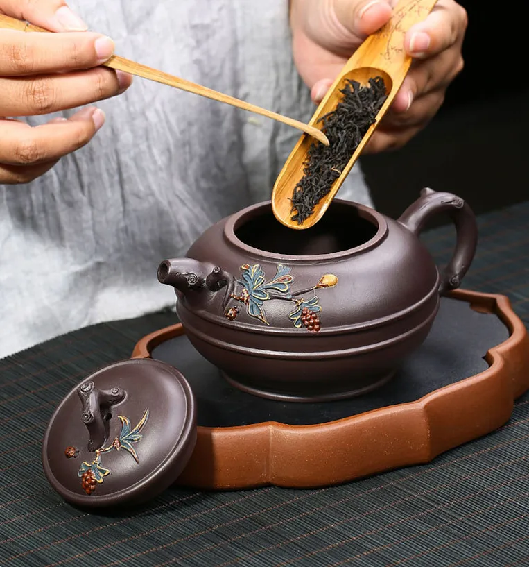 Chinese Yixing Clay Teapot Zisha Teapot Infuser Kung Fu Tea Set 410ml New Arrived Famous Handmade Pot High Quality With Gift Box