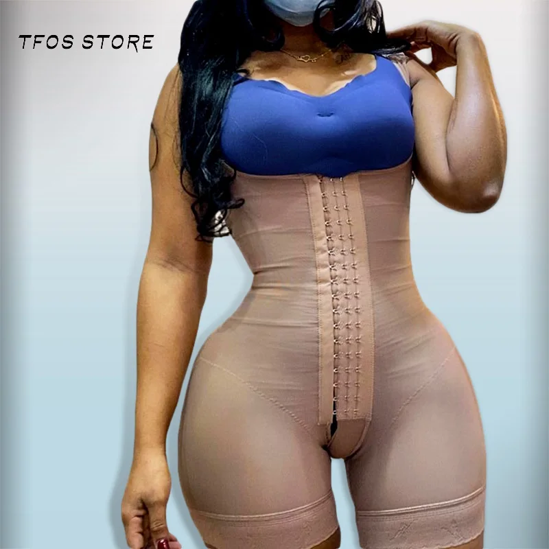 Full Body Shaper Postpartum Bodysuit Open Bust Tummy Control Waist  Corrective Underwear For Women Shapewear Colombian Sheath - Shapers -  AliExpress