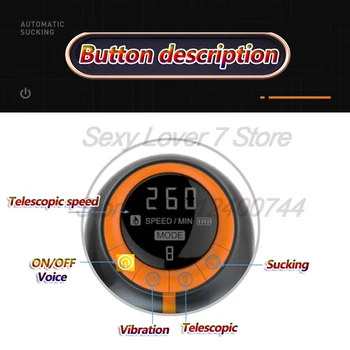 Automatic Telescopic Thrusting Sucking Deep Throat Vibration Moaning Voice Male Masturbator Tools Adult Sex Machine Toys For Men 3