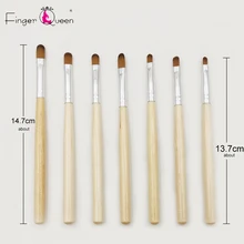 7 шт. кисть для дизайна ногтей лайнер дизайн Ласточки акриловый строитель плоская Живопись Рисунок Резьба Ручка гель Маникюрный Инструмент B023