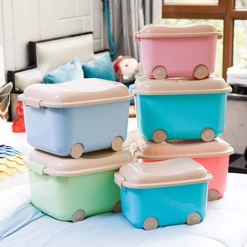 Пластиковая коробка для хранения шкив мультяшных детских игрушек вещей