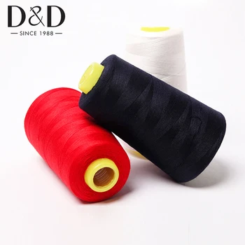 

3000M Sewing Thread 40s/2 Polyester Thread Spools for Sewing Quilting Overlock Hand & Sewing Machine White Black Threads