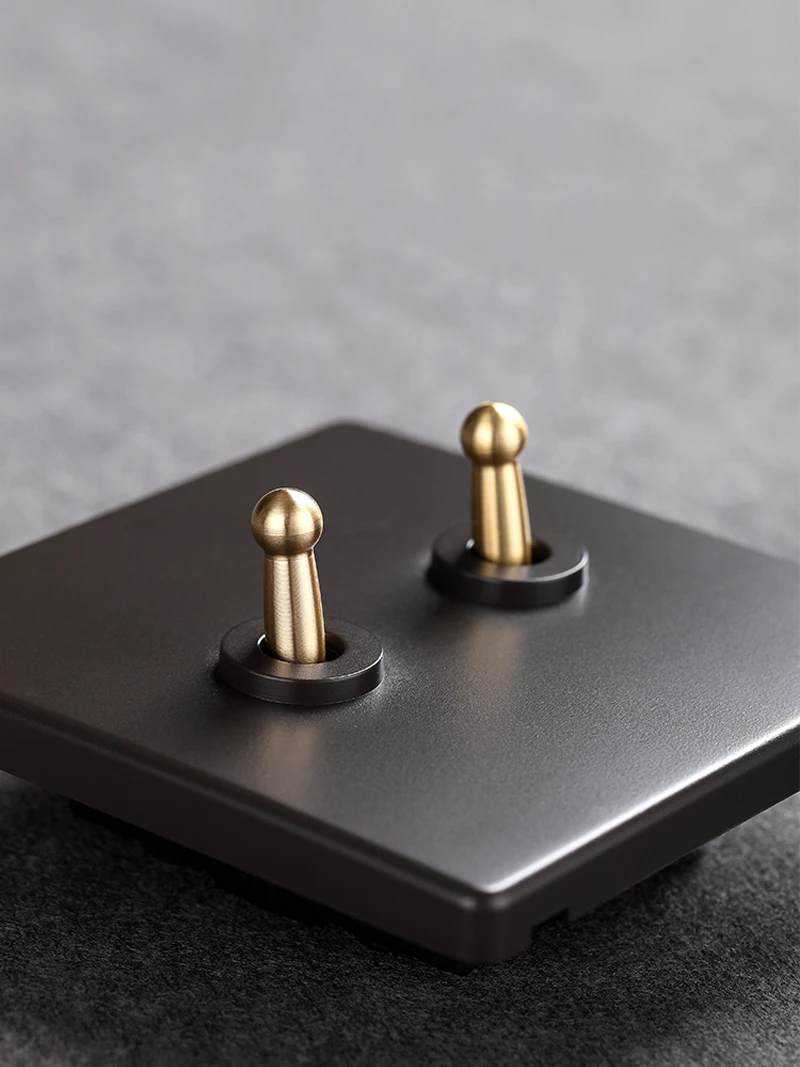 de bronze, interruptor de luz, 1, 2,