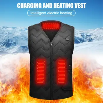 

Heated Vest Adjustable Winter Heating Waistcoat for Outdoor Hiking Camping