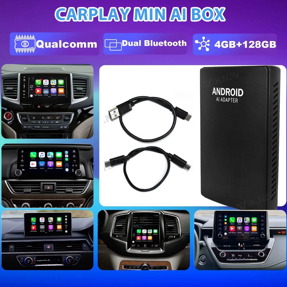 Snapdragon Carplay Ai Box Mini Android Box Car play Wireless Android