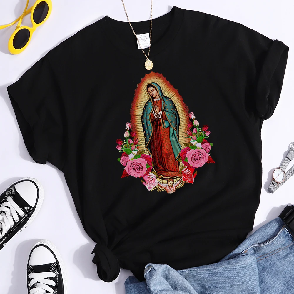 camisetas estampadas de la virgen