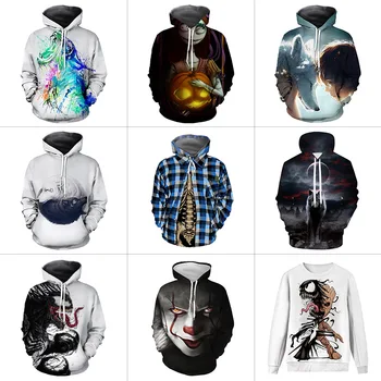 

Halloween Sweatshirt Printed 3D Sweatshirt Hoodie Baseball Uniform