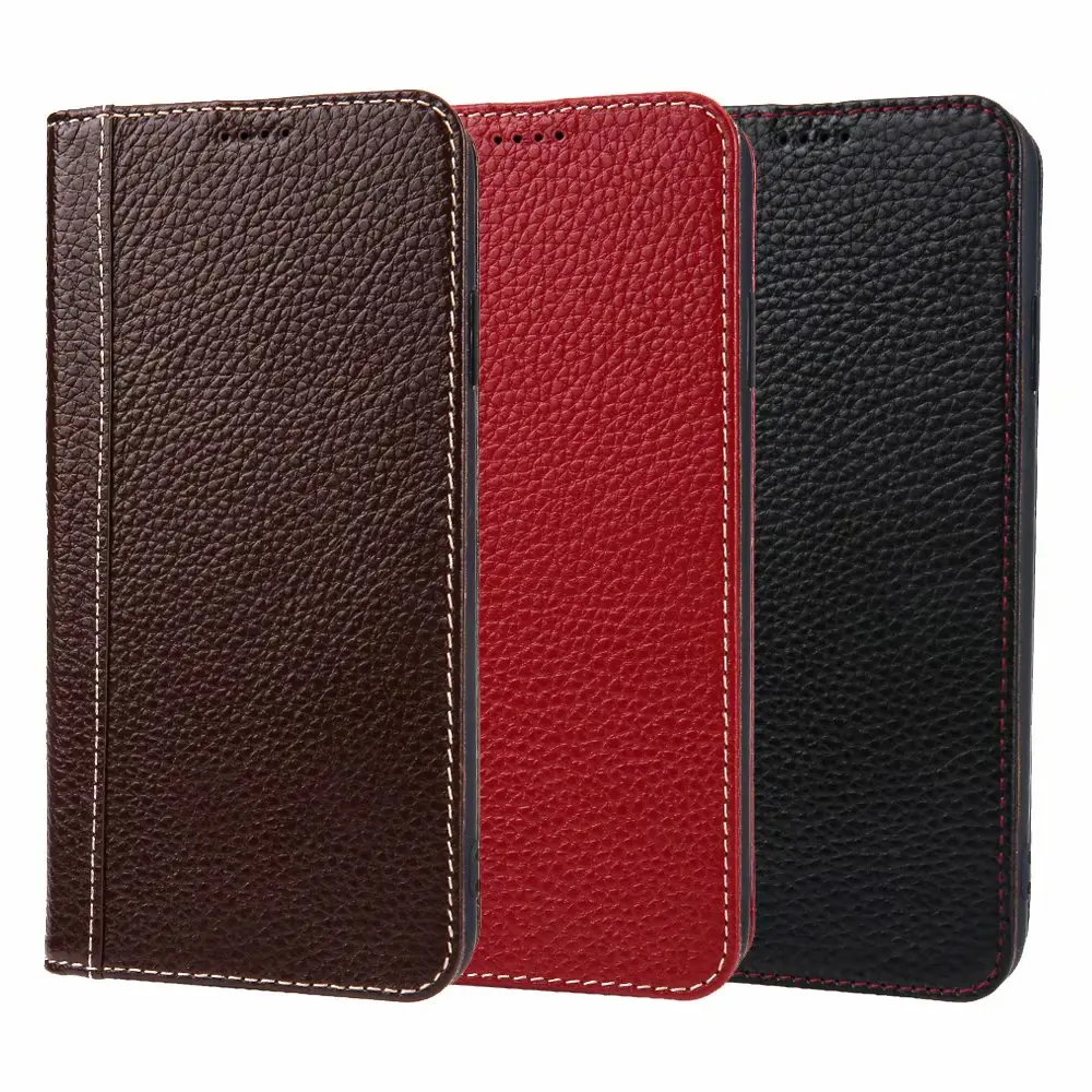 

luxurious 100% Genuine leather Flip cover Phone Case For iPhone 11 Pro MAX Wallet Back Cove For iPhone X XR XS 8 7 6 6S Plus
