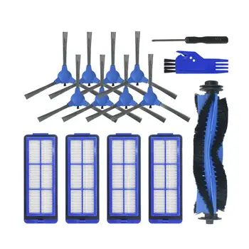 

15pcs Filter Parts Replacements for Eufy 15max 30max Vacuum Cleaner Side Brush*8 Filters*4 Main Brush*1 Blue Comb*1 1Screwdriver