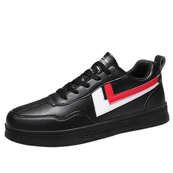 

JINBEILE New Arrival Men's Skateboarding Shoes Black White Canvas Sports Walking Skateboard Shoes Sneakers Men Shoes Big Size