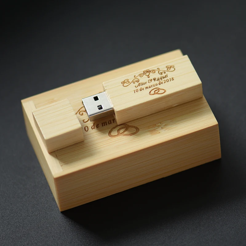 Usb флеш накопитель JASTERCarbonized bamboo walnut wooden + box с логотипом 4 ГБ 8 16 32 64 usb 2 0 подарок для