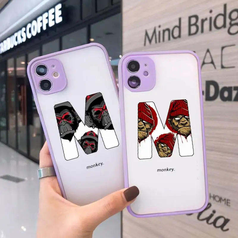 Матовый прозрачный фиолетовый чехол-накладка для iPhone 12 11 Mini Pro XR XS Max 7 8 Plus X |