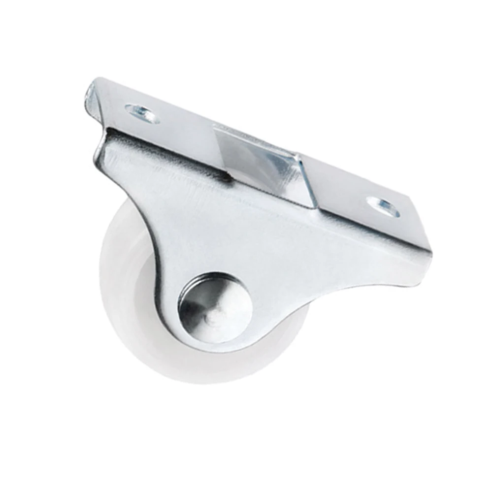 

White Rail Fixed Casters Small 1-Way Wheel Furniture Plastic Directional Wheel Wear-resistant LB88