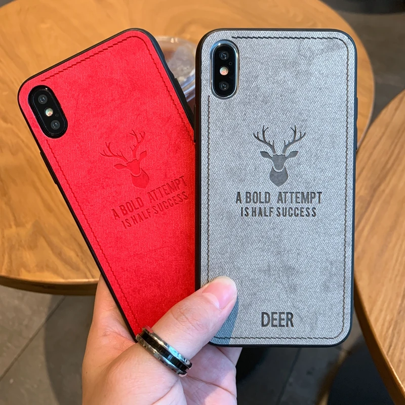 Ультратонкий чехол из мягкого ТПУ с объемным рисунком оленя для iPhone 6 6s SE 5 5G 5S 7 8 Plus