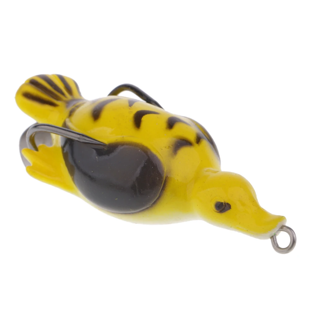 1 Piece 7cm 3D Eyes Little Duck Soft Fishing Lure Silicone Crankbaits Strong Fish Attracting Accessories
