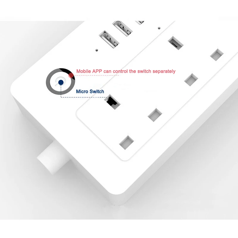 Горячая WiFi умная розетка-удлинитель с USB портом мобильный телефон пульт дистанционного управления розетка синхронизации