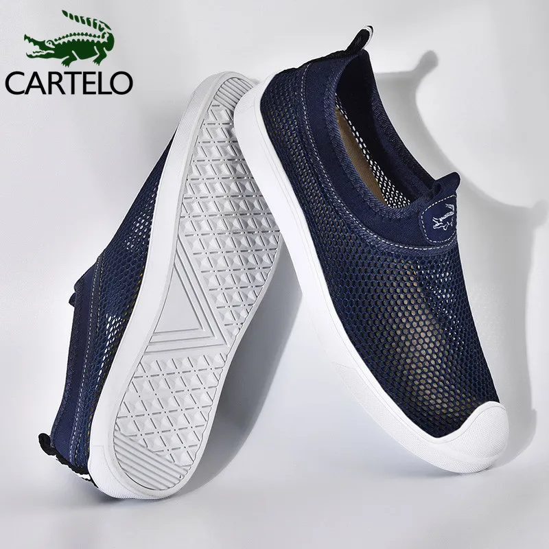 

CARTELO MEN'S SHOES 2020 Spring And Summer New Style Korean-style Men Trend Hollow out Sports Footwear Mesh Shoe