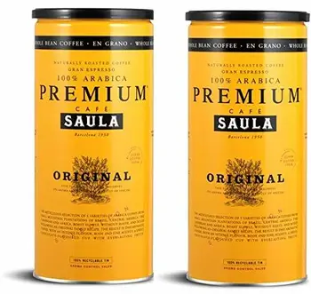 

Café en grano Saula, Pack 2 botes de 500 gr. Premium Original 100% arabica