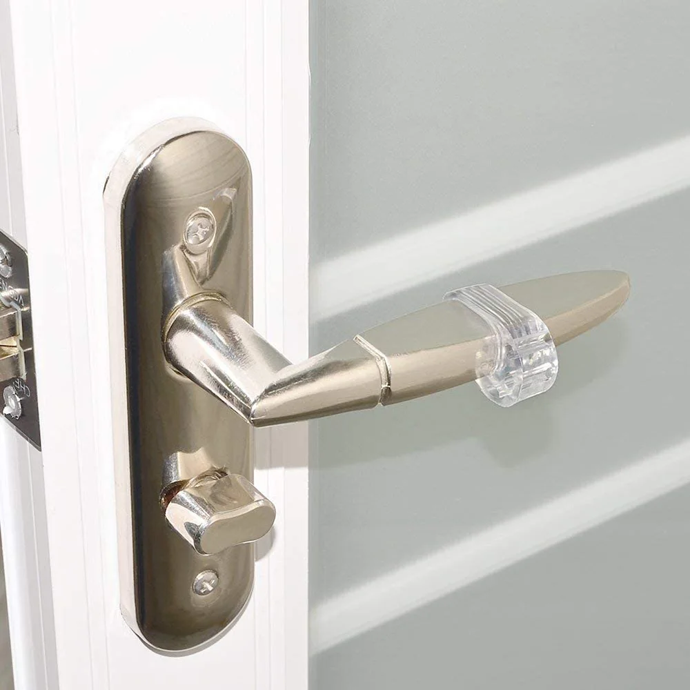 New Door Stop Transparent Door Handle Buffer Baby Safety Shockproof Pad Walls Furniture Protective Stopper Silica Gel 1Pc door stopper silicone door stopper door stopper bumpers