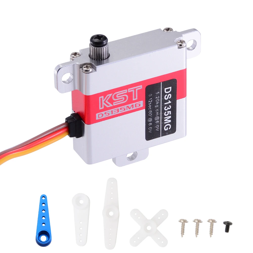 KST DS135MG металлическая Шестерня 23g 5,2 кг 0,12 сек цифровой сервопривод для RC модель планера