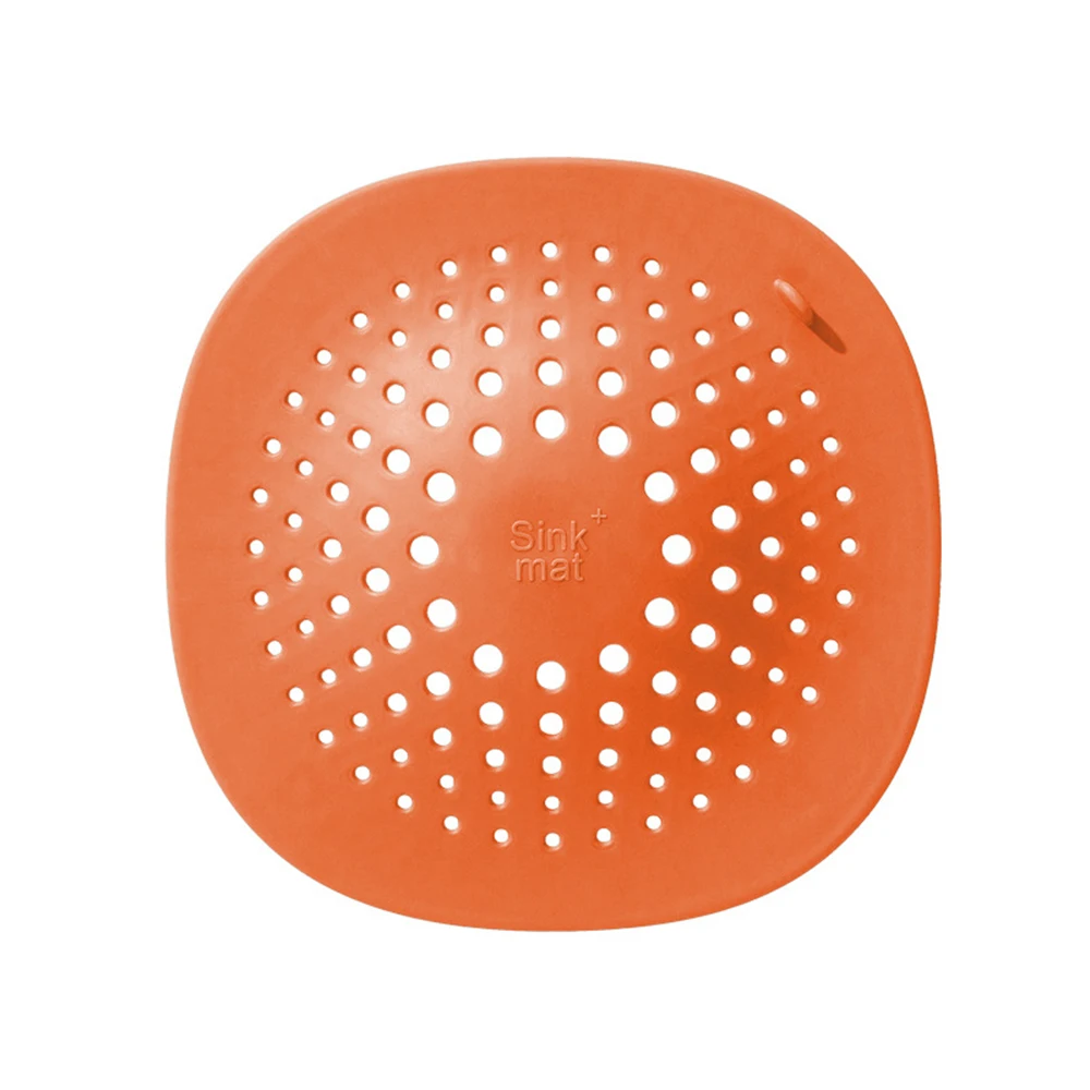 Оранжевый 1Pc Kitchen Bathroom Anti Clogging Sink Sewer Filter Bath Shower Cover Floor Sink Drain Strainer Hair Stopper Catcher Appliances - Цвет: Оранжевый