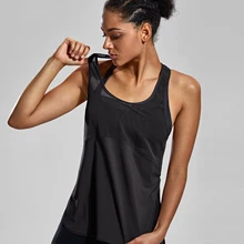 La Isla Женская легкая рубашка для спорта и йоги сетчатая тренировочная майка с боковыми разрезами