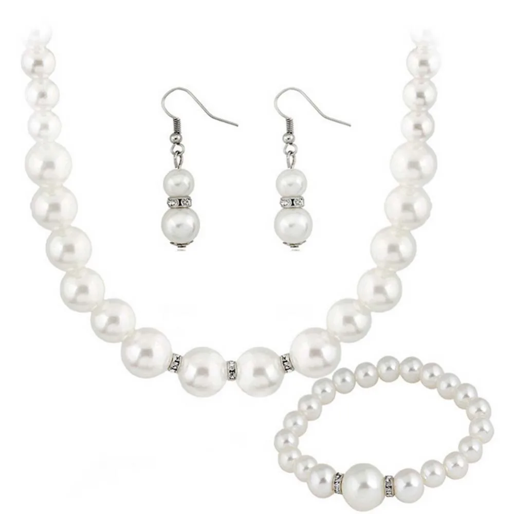 

Original Available Practical Modern Magic Jewelry Sets Simple Earrings/ Necklace/ Bracelet Accessories Products Pearl