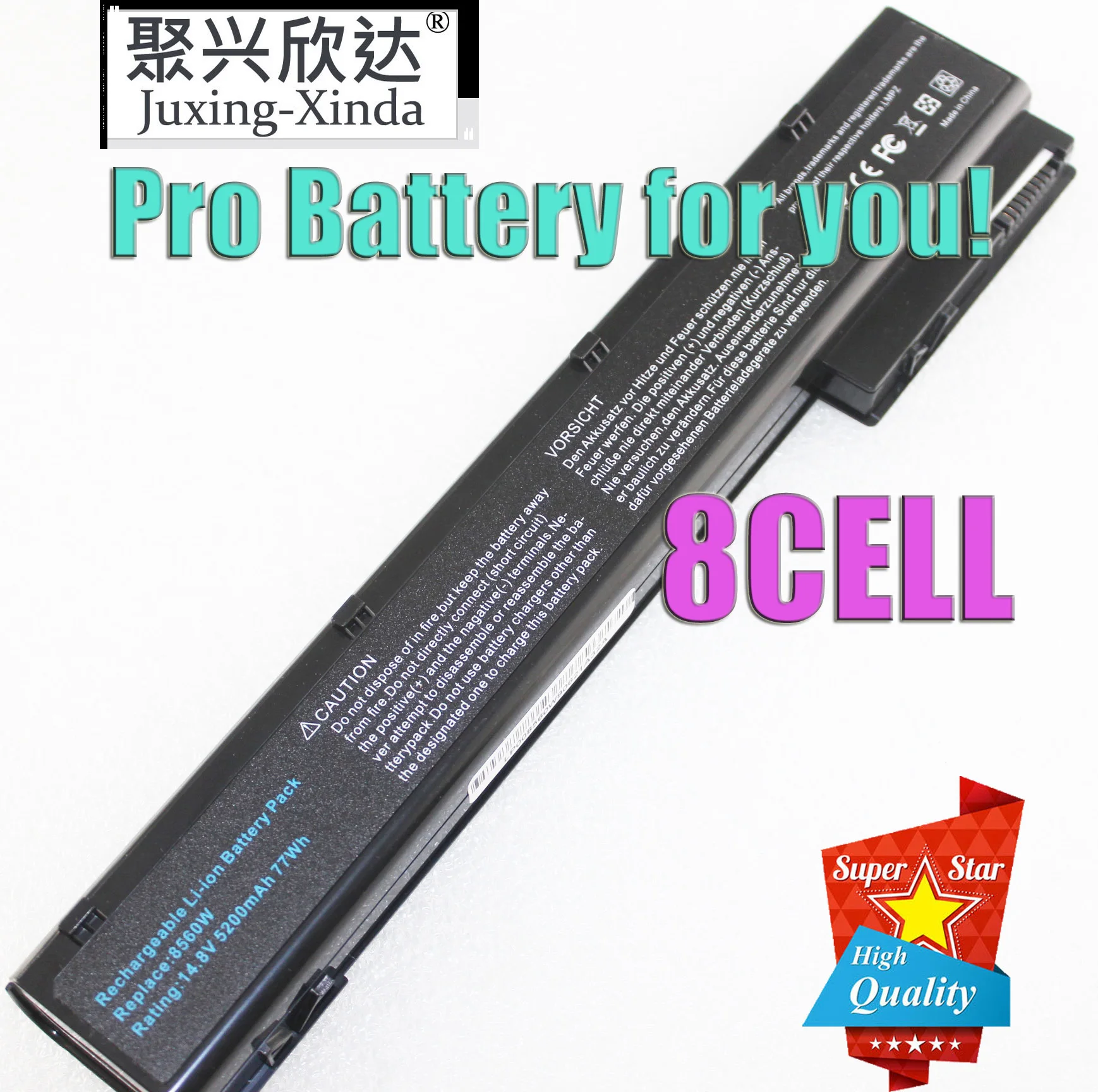 

8Cell 5200mAh 14.8V VH08 VH08XL Battery For HP EliteBook 8560w 8570w 8760w 8770w HSTNN-IB2P HSTNN-I93C 632425-001 632427-001 PC