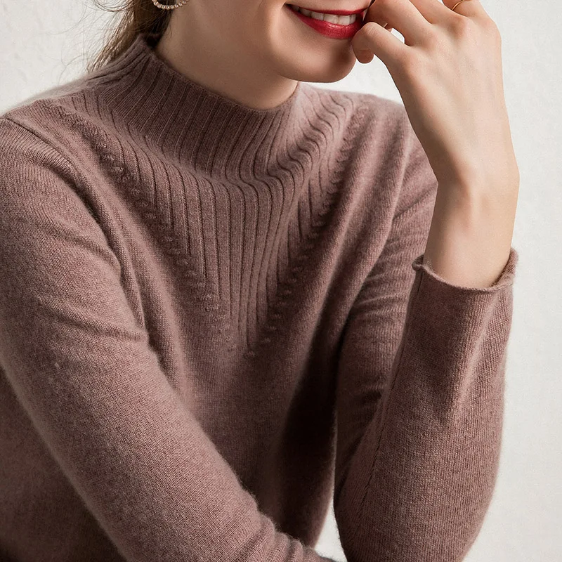 Best Quality Soft Pullovers for Woman 100% pure Goat Cashmere Knitted Sweaters Ladies Jumpers O-neck Standard Clothes women Best Quality Soft Pullovers for Woman 100% pure Goat Cashmere Knitted Sweaters Ladies Jumpers O-neck Standard Clothes women