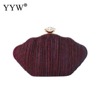 

Burgundy Women Party Handbag And Purse Wedding Clutch Bags With Chain Elegant Luxury Handbags Women Large Evening Bags Designer
