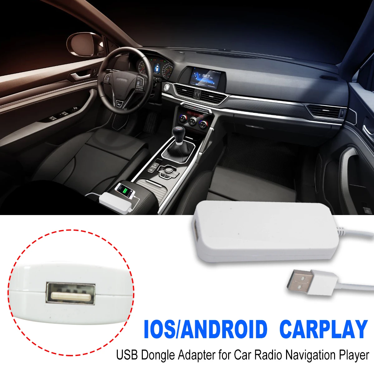 Carplay Usb Dongle Adapter Car Auto Navigation Player For Wince Apple