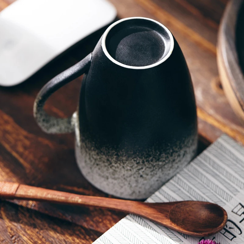 Handmade Ceramic Mug Gradient Coffee Mug Vintage Style Coffee Tea 