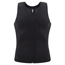 Мужской жилет на молнии, термо неопреновый, мужское женское белье с корсетом, формирователь для похудения, тренажер, плюс размер