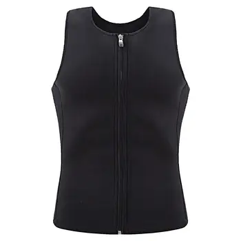 

Men's Zipper Shaping waistcoat Thermo Neoprene Men's Shapewear Body Shaper Slimming Trainer Tank Plus Size