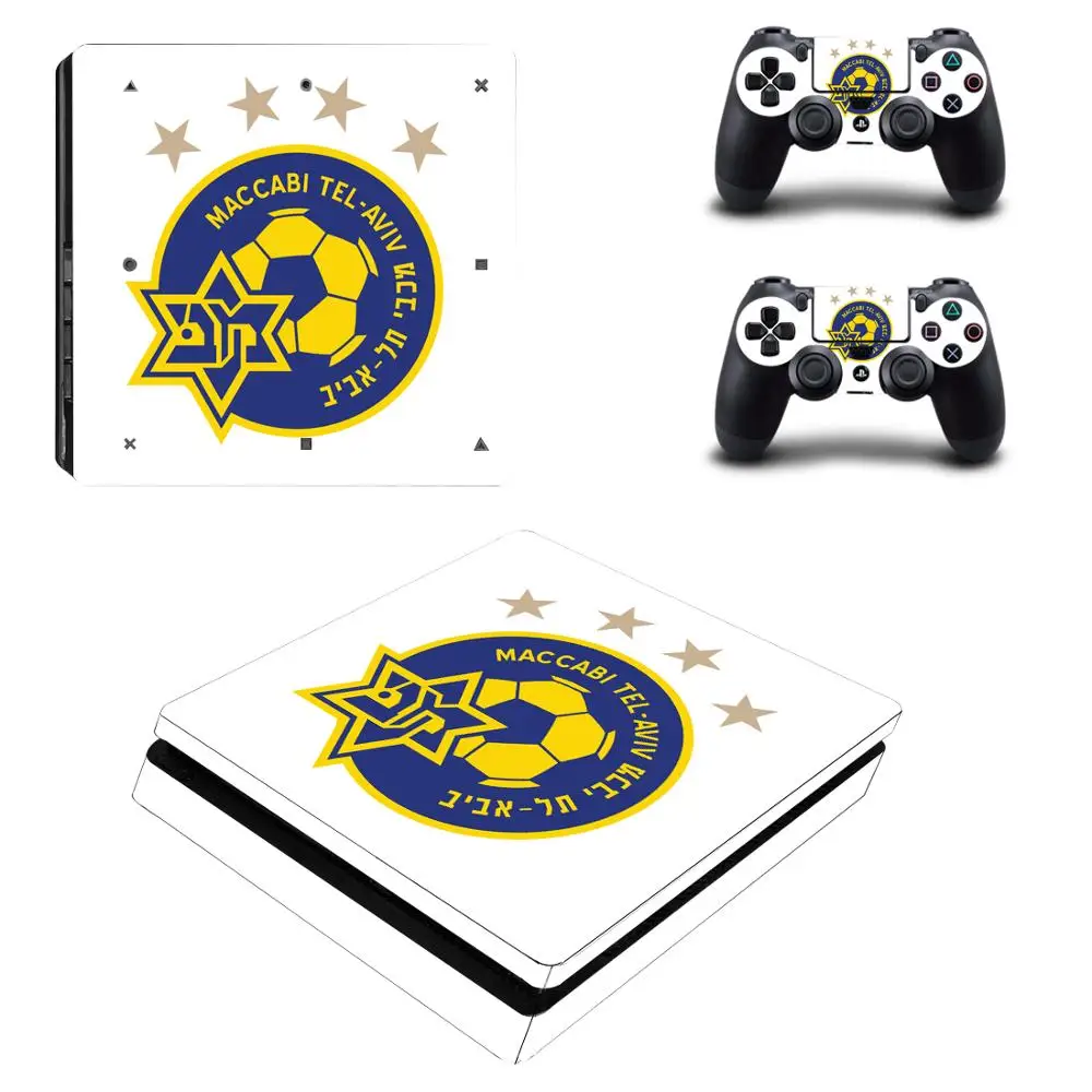 Israel Maccabi Haifa FC PS4 тонкая кожа Виниловая наклейка, стикер для sony Playstation 4 консоль и контроллеры PS4 тонкий стикер кожи